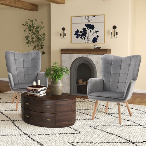 Accent chair tufted wingback - accent,
