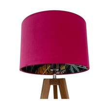 Lampshade hot pink - hot, velvet