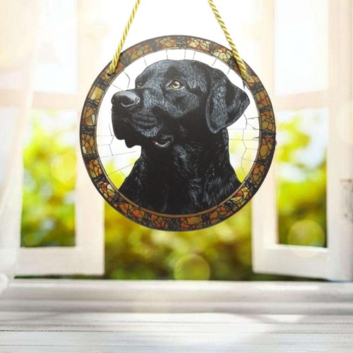 Black labrador suncatcher - labrador,