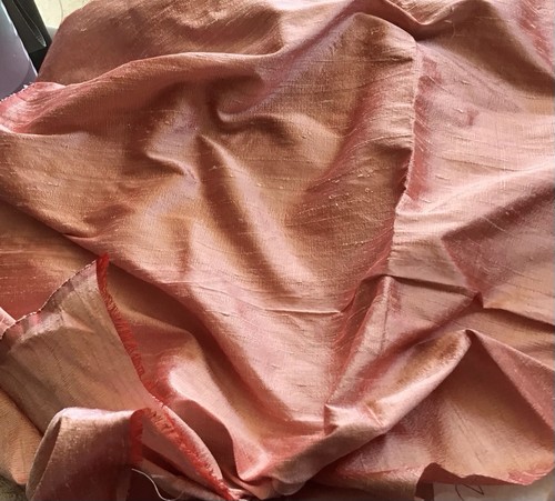 100 silk dupion - dupion, pink