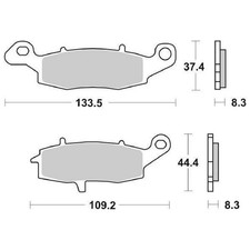 PAIR OF BRAKE PADS 704HF 704