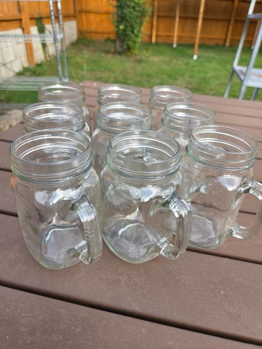 Mason jar glass drinking - jar,