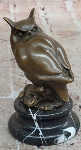 Milo bronze owl sculpture - milo,