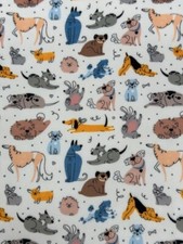 *Clearance* digital dog  print 60" wide poly/cotton last roll