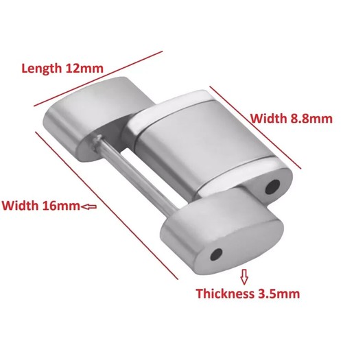 Two watch band solid - links, for