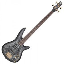 Ibanez Bass Guitar, Black Ice Frozen Matte SR300EDX-BZM