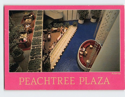 Postcard lobby peachtree - postcard,