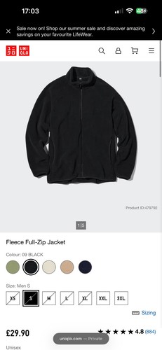 Uniqlo men navy - men's, fleece