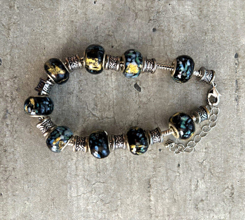 Dark blue and gold tone - dark,