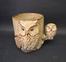 John Buck Japanese Pottery Owl Mug VGC (11)