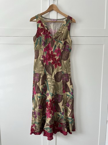 Vintage monsoon y2k linen midi - vintage,