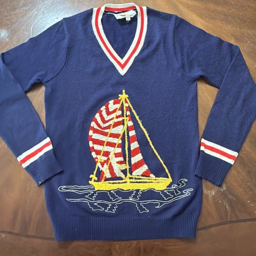 Vintage embroidered sailboat - vintage,