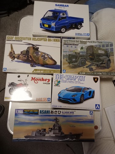 Job lot aoshima plastic - lot, of