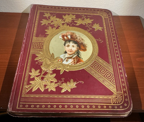 Antique victorian scrapbook - antique,