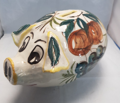 Vintage large ceramic - large, piggy