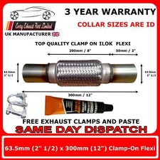 2.5" x 12" 63mm x 300 Exhaust