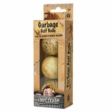 On Par Garbage Golf Balls Novelty Trash Rubbish Golfing Golfer Gift Pack of 3