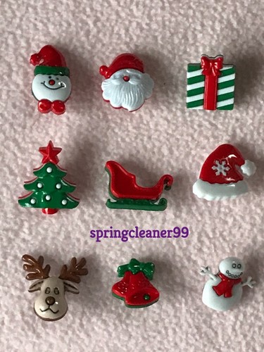 Christmas buttons - x,