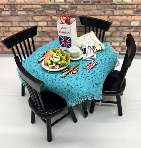 Dolls house wartime table 4 - house, table,