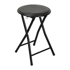Round Folding Padded Stool
