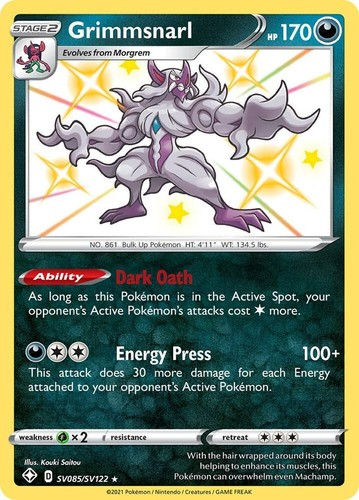 Grimmsnarl shining fates - grimmsnarl,