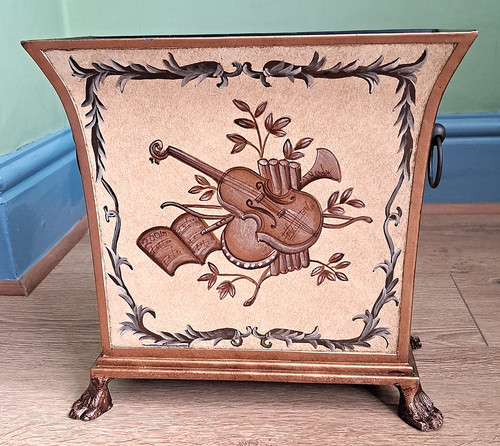 Vintage hand painted toleware - vintage,