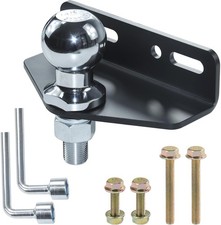 Lawn Mower Trailer Hitch with 1-7/8" Diameter 2000 Lbs Chromed Hitch Ball and...
