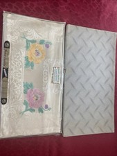 Embroidered Irish linen Tray