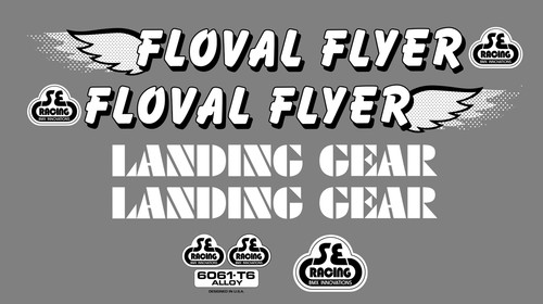 Racing floval flyer decal - racing,