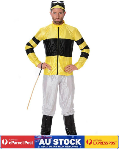 Ca248 yellow jockey horse - yellow,