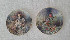 Coalport Frosty Mornings  2 bird plate collection Compton Woodhouse