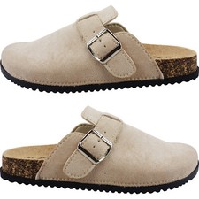 WOMENS FLAT CLOSED TOE SLIDES