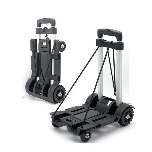 Portable folding push truck - folding,