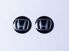 2× 14mm Key Fob Stickers / Badges Compatible with Honda Cars Replacement Decals