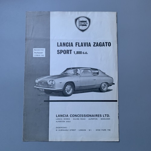 1965 lancia flavia zagato - lancia,