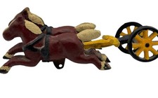 Antique Cast Iron Horse Drawn