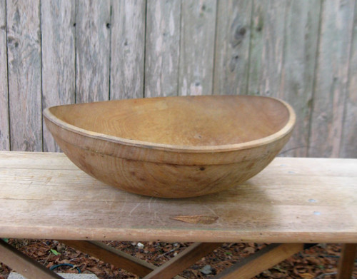 Early antique wood dough - wood, bowl