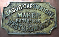 Vintage Brass Safe Plaque