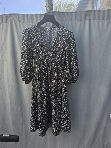 Maternity black floral - maternity,
