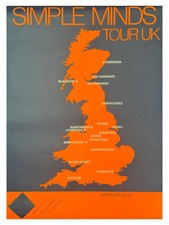 Simple Minds concert poster