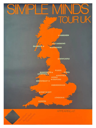 Simple minds concert - minds, poster