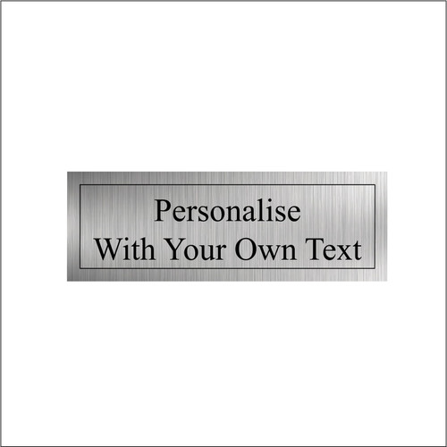 Personalised metal rectangle - metal,