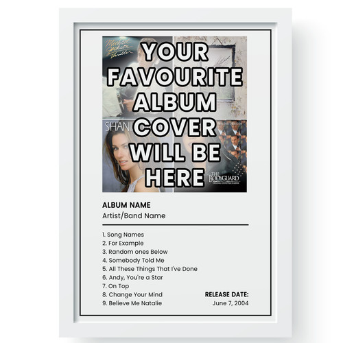 Custom album poster cover - custom,