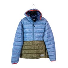 Westbeach Crux Pullover Padded Jacket Blue Green Recycled - Size S