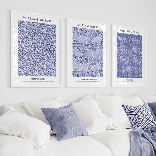 William morris navy - navy, blue