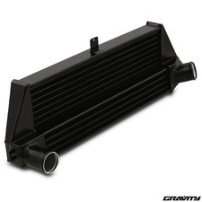 BLACK ALUMINIUM FRONT MOUNT INTERCOOLER FMIC FOR BMW MINI R56 R57 1.6 COOPER S