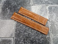 22mm Leather Strap Honey Brown