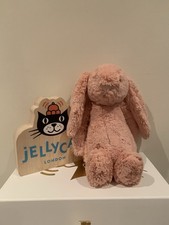 Jellycat Medium Bashful Peach Bunny 100% Authentic US Exclusive Good Condition