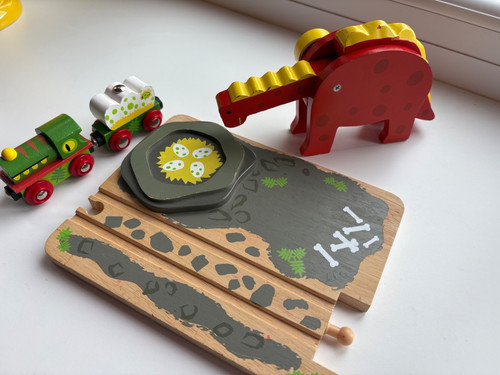 Bigjig rail wooden dinosaur - bigjig,