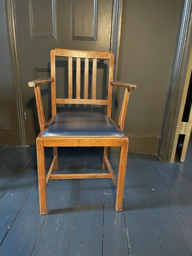 Vintage slat back chair - slat-back,